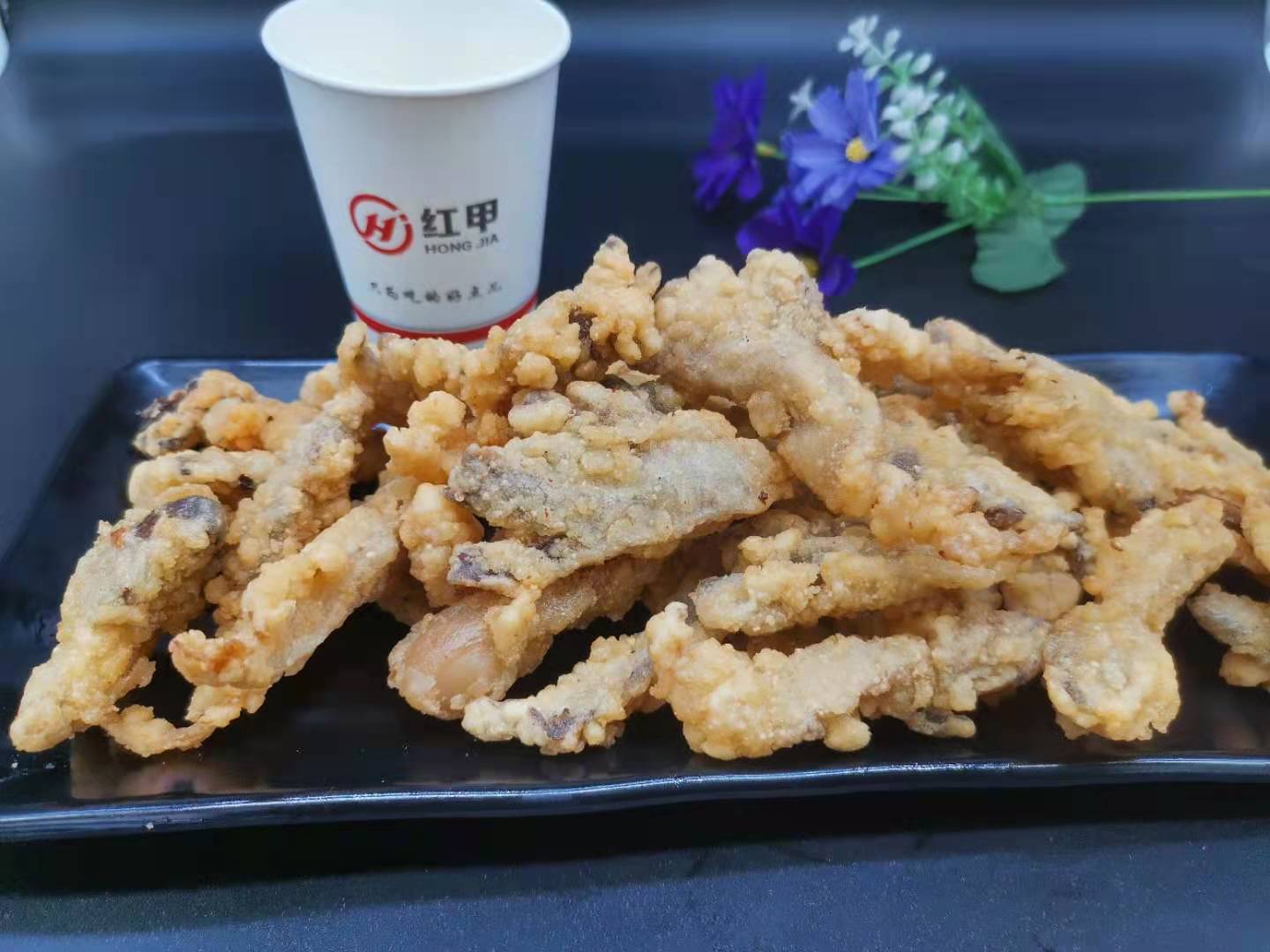 紅甲炸平菇‖拿肉都不換